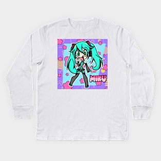 Anime cartoony 13 Kids Long Sleeve T-Shirt